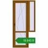 Ціноутворення Балконні двері 1007x2110 мм REHAU Euro 70 GOLDEN OAK з двох сторін. Ціна: ₴18,845.28