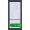 Ціноутворення Балконні двері 1000x2100 мм REHAU SYNEGO MD ANTHRACITE_GREY_STRUKTURAL з двох сторін. Ціна: ₴25,179.65