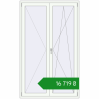 Ціноутворення Балконні двері 1290x2119 мм REHAU Euro 70 Білий (RAL 9016) з двох сторін. Ціна: ₴16,719.06