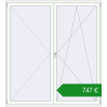Ціноутворення Балконні двері 2100x2300 мм REHAU SYNEGO MD Білий (RAL 9016) з двох сторін. Ціна: €746.84