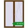 Ціноутворення Балконні двері 1600x2200 мм REHAU Euro 70 WALNUT з двох сторін. Ціна: ₴30,452.01