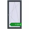 Ціноутворення Балконні двері 1000x2000 мм REHAU Euro 60 ANTHRACITE_GREY_STRUKTURAL з двох сторін. Ціна: ₴11,531.03