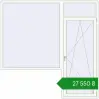 Ціноутворення Балконні двері 2400x2400 мм REHAU SYNEGO MD Білий (RAL 9016) з двох сторін. Ціна: ₴27,550.00