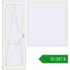 Ціноутворення Балконні двері 2200x2300 мм REHAU Euro 60 Білий (RAL 9016) з двох сторін. Ціна: ₴15,087.35