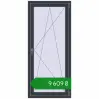 Ціноутворення Балконні двері 800x1800 мм REHAU Euro 60 ANTHRACITE_GREY_STRUKTURAL з двох сторін. Ціна: ₴9,608.76