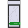 Ціноутворення Балконні двері 1170x2500 мм REHAU Euro 70 ANTHRACITE_GREY_GLATT з двох сторін. Ціна: ₴21,091.83