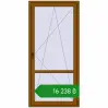 Ціноутворення Балконні двері 1000x2100 мм REHAU Euro 60 GOLDEN OAK з двох сторін. Ціна: ₴16,238.30