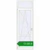 Ціноутворення Балконні двері 830x2450 мм REHAU Euro 60 Білий (RAL 9016) з двох сторін. Ціна: ₴12,424.64