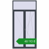 Ціноутворення Балконні двері 1500x3000 мм REHAU SYNEGO MD ANTHRACITE_GREY_STRUKTURAL з двох сторін. Ціна: ₴48,110.18