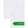 Ціноутворення Балконні двері 1800x2400 мм REHAU Euro 70 Білий (RAL 9016) з двох сторін. Ціна: ₴22,141.75