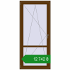 Ціноутворення Балконні двері 900x2000 мм REHAU Euro 60 WALNUT з двох сторін. Ціна: ₴12,741.97