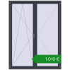 Ціноутворення Балконні двері 1770x2320 мм REHAU SYNEGO MD ANTHRACITE_GREY_STRUKTURAL з двох сторін. Ціна: €1,010.35
