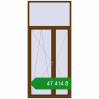 Ціноутворення Балконні двері 1350x3000 мм REHAU SYNEGO MD WALNUT з двох сторін. Ціна: ₴47,414.15