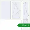 Ціноутворення Балконні двері 2100x2100 мм REHAU Euro 70 Білий (RAL 9016) з двох сторін. Ціна: ₴23,686.96