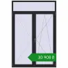 Ціноутворення Балконні двері 1600x2400 мм REHAU Euro 70 BLACK_ULTI-MATT з двох сторін. Ціна: ₴30,908.03