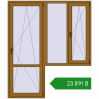 Ціноутворення Балконні двері 1800x2100 мм REHAU Euro 70 LIGHT_OAK з двох сторін. Ціна: ₴23,890.55