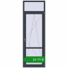 Ціноутворення Балконні двері 800x2400 мм REHAU SYNEGO MD ANTHRACITE_GREY_STRUKTURAL з двох сторін. Ціна: ₴24,111.30