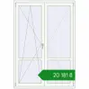 Ціноутворення Балконні двері 1400x2001 мм REHAU Euro 70 Білий (RAL 9016) з двох сторін. Ціна: ₴20,181.14