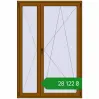 Ціноутворення Балконні двері 1401x2100 мм REHAU Euro 70 GOLDEN OAK з двох сторін. Ціна: ₴28,122.35