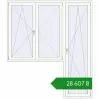 Ціноутворення Балконні двері 2100x2400 мм REHAU Euro 70 Білий (RAL 9016) з двох сторін. Ціна: ₴28,607.22