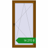 Ціноутворення Балконні двері 1000x2000 мм REHAU Euro 60 GOLDEN OAK з двох сторін. Ціна: ₴14,270.22