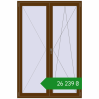 Ціноутворення Балконні двері 1400x2100 мм REHAU Euro 70 WALNUT з двох сторін. Ціна: ₴26,238.89