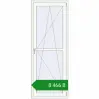 Ціноутворення Балконні двері 800x2100 мм REHAU Euro 60 Білий (RAL 9016) з двох сторін. Ціна: ₴8,466.39