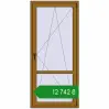 Ціноутворення Балконні двері 900x2000 мм REHAU Euro 60 LIGHT_OAK з двох сторін. Ціна: ₴12,741.97