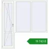 Ціноутворення Балконні двері 2000x2100 мм REHAU Euro 60 Білий (RAL 9016) з двох сторін. Ціна: ₴19,742.99