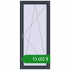 Ціноутворення Балконні двері 880x1980 мм REHAU Euro 60 ANTHRACITE_GREY_STRUKTURAL з двох сторін. Ціна: ₴10,685.35