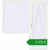Ціноутворення Балконні двері 1900x2100 мм REHAU Euro 60 Білий (RAL 9016) з двох сторін. Ціна: ₴13,904.66