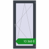 Ціноутворення Balcony doors 900x1900 mm REHAU Euro 60 ANTHRACITE_GREY_STRUKTURAL two-sided. Ціна: ₴10,368.22
