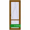Ціноутворення Балконні двері 800x2100 мм REHAU Euro 60 GOLDEN OAK з двох сторін. Ціна: ₴14,434.32