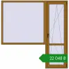 Ціноутворення Balcony doors 2030x2070 mm REHAU Euro 70 LIGHT_OAK two-sided. Ціна: ₴22,048.17