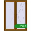 Ціноутворення Балконні двері 1600x2100 мм REHAU Euro 60 GOLDEN OAK з двох сторін. Ціна: ₴27,810.57