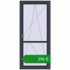 Ціноутворення Балконні двері 900x2000 мм REHAU Euro 70 ANTHRACITE_GREY_STRUKTURAL з двох сторін. Ціна: €395.64