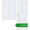 Ціноутворення Балконні двері 1800x2100 мм REHAU Euro 70 Білий (RAL 9016) з двох сторін. Ціна: ₴18,897.73