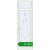 Ціноутворення Balcony doors 750x2400 mm REHAU Euro 70 RAL 9016 Traffic white two-sided. Ціна: ₴10,626.94