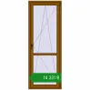 Ціноутворення Балконні двері 800x2150 мм REHAU Euro 60 GOLDEN OAK з двох сторін. Ціна: ₴14,231.11