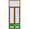 Ціноутворення Балконні двері 1200x3000 мм REHAU Euro 70 GOLDEN OAK з двох сторін. Ціна: ₴30,974.54