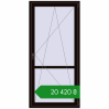 Ціноутворення Балконні двері 1000x2100 мм REHAU Euro 70 BLACK_BROWN з двох сторін. Ціна: ₴20,419.89