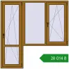 Ціноутворення Балконні двері 1800x1800 мм REHAU SYNEGO MD LIGHT_OAK з двох сторін. Ціна: ₴28,013.79