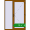 Ціноутворення Вхідні двері 1500x2100 мм REHAU Euro-Design 60 GOLDEN OAK з двох сторін. Ціна: ₴38,671.32