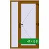 Ціноутворення Вхідні двері 1200x2000 мм REHAU Brillant-Design GOLDEN OAK ззовні. Ціна: ₴41,412.09