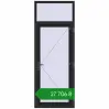 Ціноутворення Вхідні двері 900x2400 мм REHAU Euro-Design 60 BLACK_ULTI-MATT з двох сторін. Ціна: ₴27,705.64