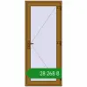 Ціноутворення Вхідні двері 900x2100 мм REHAU Euro-Design 60 LIGHT_OAK з двох сторін. Ціна: ₴28,267.98