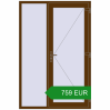 Ціноутворення Вхідні двері 1400x2100 мм REHAU Euro-Design 60 WALNUT ззовні. Ціна: €758.64