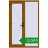 Ціноутворення Вхідні двері 1290x2000 мм REHAU SYNEGO GOLDEN OAK з двох сторін. Ціна: ₴52,088.52