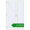 Ціноутворення Вхідні двері 1450x2400 мм REHAU SYNEGO Білий (RAL 9016) з двох сторін. Ціна: ₴51,099.43