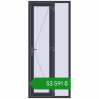 Ціноутворення Вхідні двері 1000x2300 мм REHAU SYNEGO ANTHRACITE_GREY_STRUKTURAL з двох сторін. Ціна: ₴53,590.51